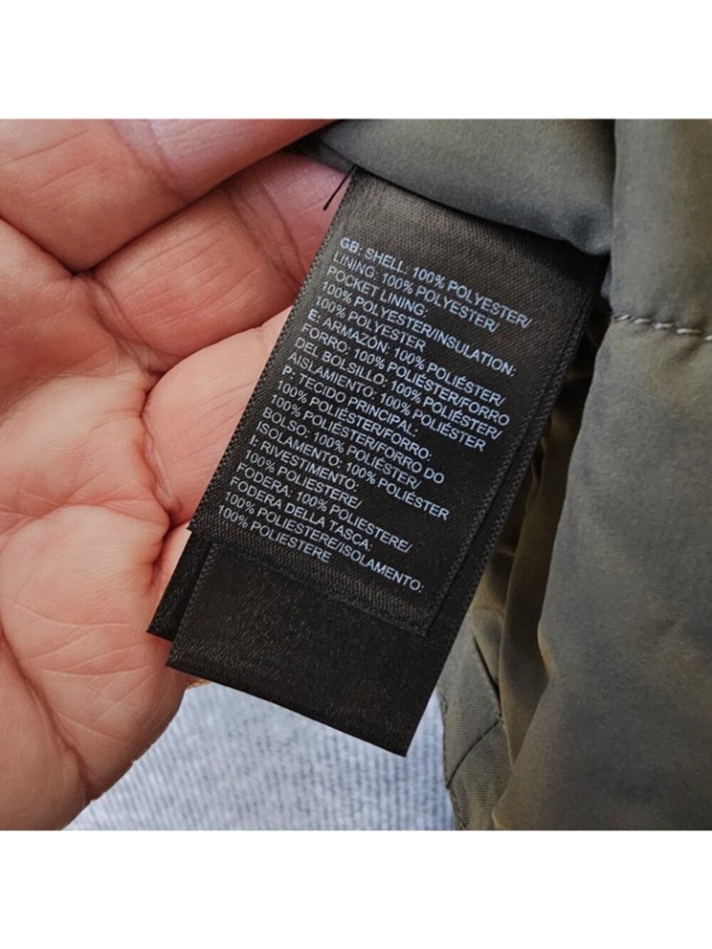 The North Face Ancha Parka Jacket TNF removeable hood Green Sz M - Picture 6 of 9